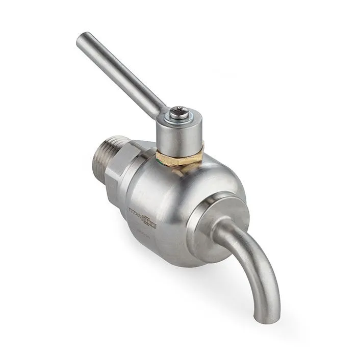 Пробоотборный кран нерж. 316, DN4, TLSC4SS TITAN LOCK