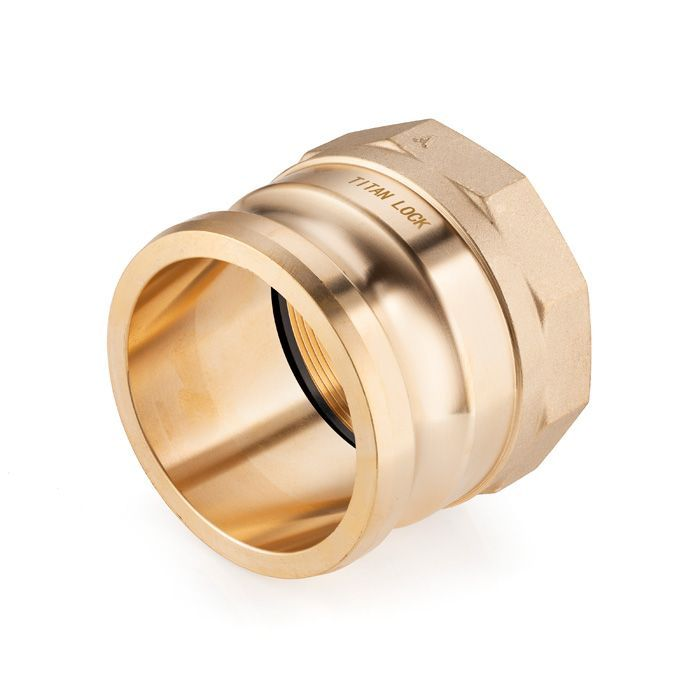 Камлок латунный тип A ниппель, внутр. резьба BSP 3", TL300ABR TITAN LOCK