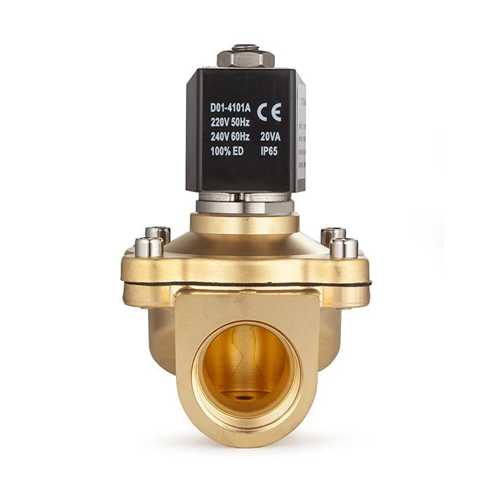 Соленоидный клапан нормально-закрытый, прямого действия, 220В, PN10, Латунь/EPDM, DN6, TLSC6/10EP1B TITAN LOCK