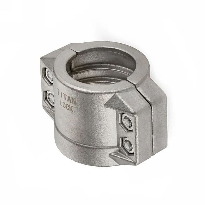 Усиленный 4-х болтовый хомут, нерж. сталь, TL38X6.5SS TITAN LOCK