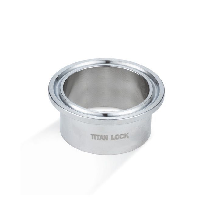Штуцер CLAMP под приварку DN125 нерж. 316, фланец 155мм, DIN TL125CLW-2 TITAN LOCK