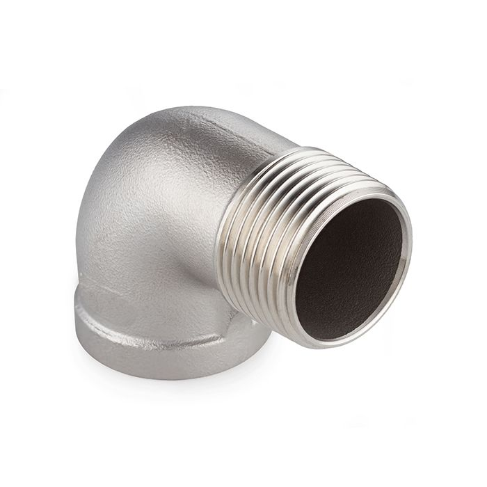 Отвод 90° нержавеющий (уголок) НР/ВР, 4" AISI304 TL400ELMF TITAN LOCK 