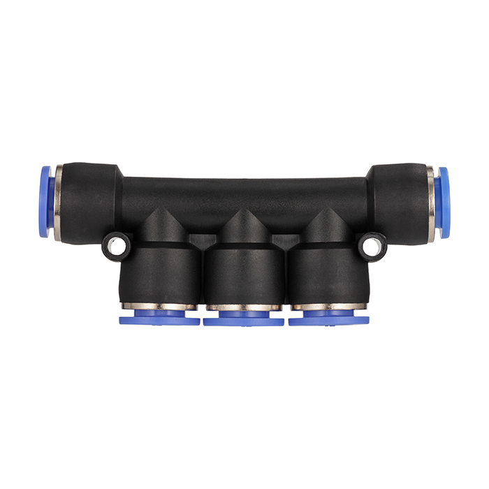 Фитинг-разветвитель цанговый пневматический, 4 мм, пластик, тип PK, TLP-PK4 TITAN LOCK