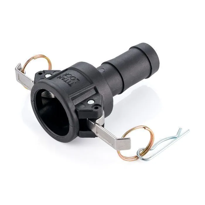 Камлок полипропиленовый тип С, розетка с хвостовиком 1 1/4" , TL125CPP TITAN LOCK