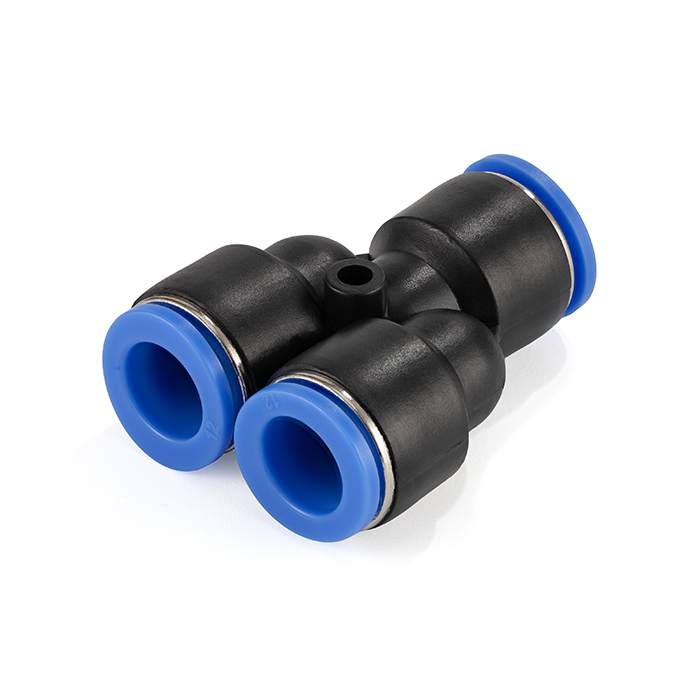 Фитинг цанговый Y-образный, 10 мм, пластик, тип PY, TLP-PY10 TITAN LOCK