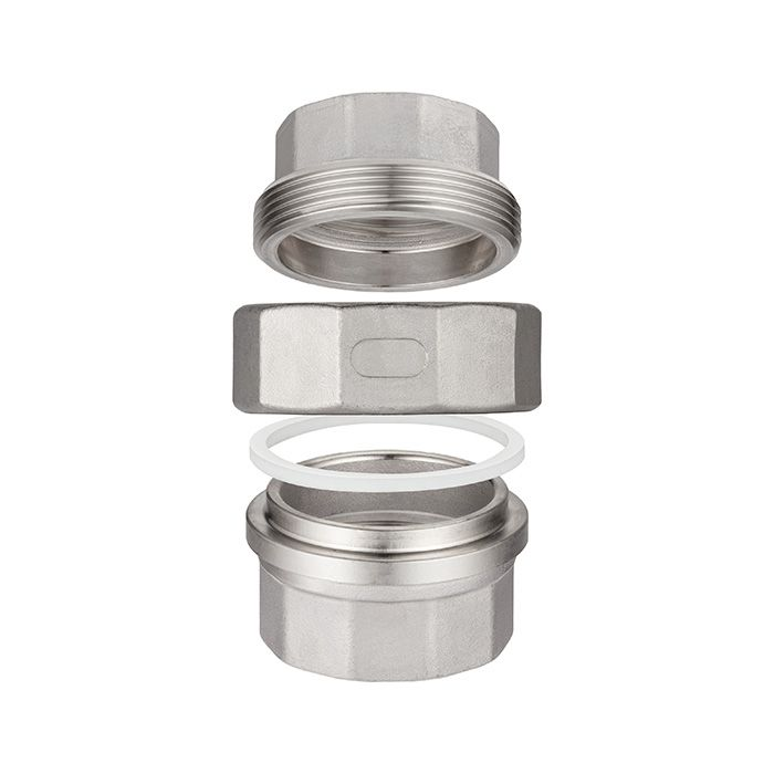 Американка нержавеющая (AISI304) 1/4", ВР/ВР TL025UFF TITAN LOCK