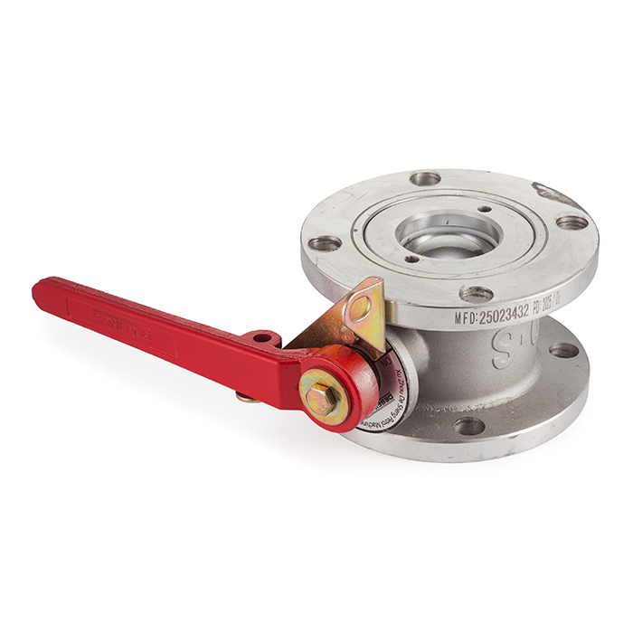Кран шаровый для бензовоза, круглый фланец, алюм., DN75, TL300BVRF-AL TITAN LOCK