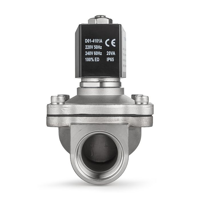 Соленоидный клапан нормально-закрытый, прямого действия, 220В, PN10, Нерж.304/FKM, DN15, TLSC15/10FK1S TITAN LOCK