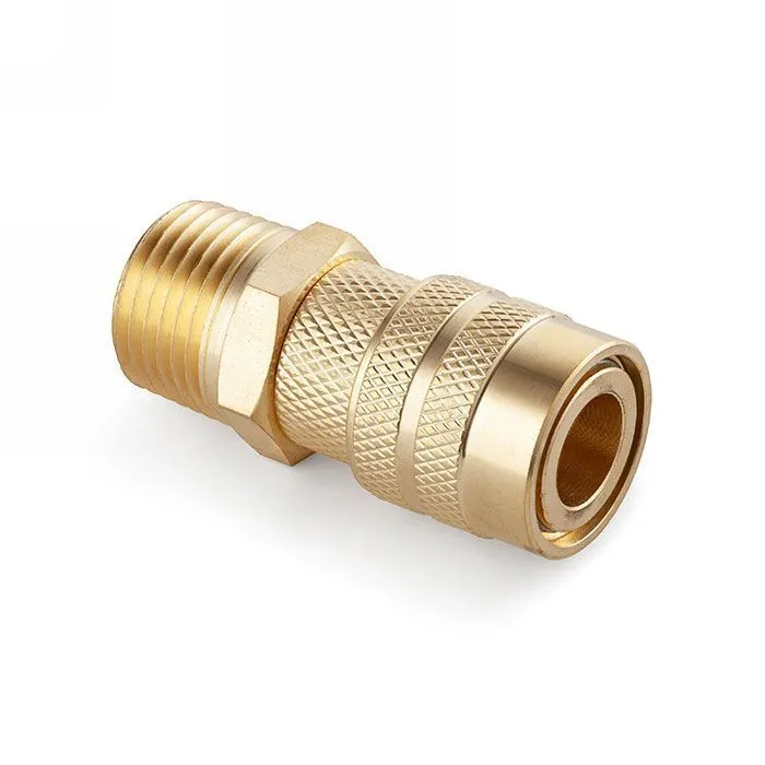 3/8in, БРС серия D, ISO 6150 B, розетка, нар.резьба, латунь TL3DFS-B TITAN LOCK