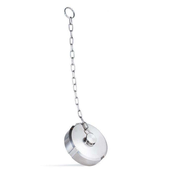 Молочная гайка глухая с цепочкой DIN 11851 DN100 нерж. 304 TL100NBCHS TITAN LOCK
