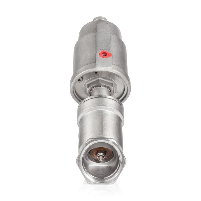 Седельный клапан наклонный, нерж. 304 с пневмоприводом (нерж.), DN25 TL25CPAVS TITAN LOCK