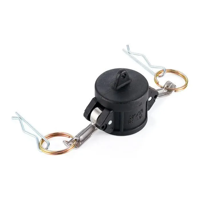 Камлок полипропиленовый тип DC, заглушка для ниппеля 1", TL100DCPP TITAN LOCK