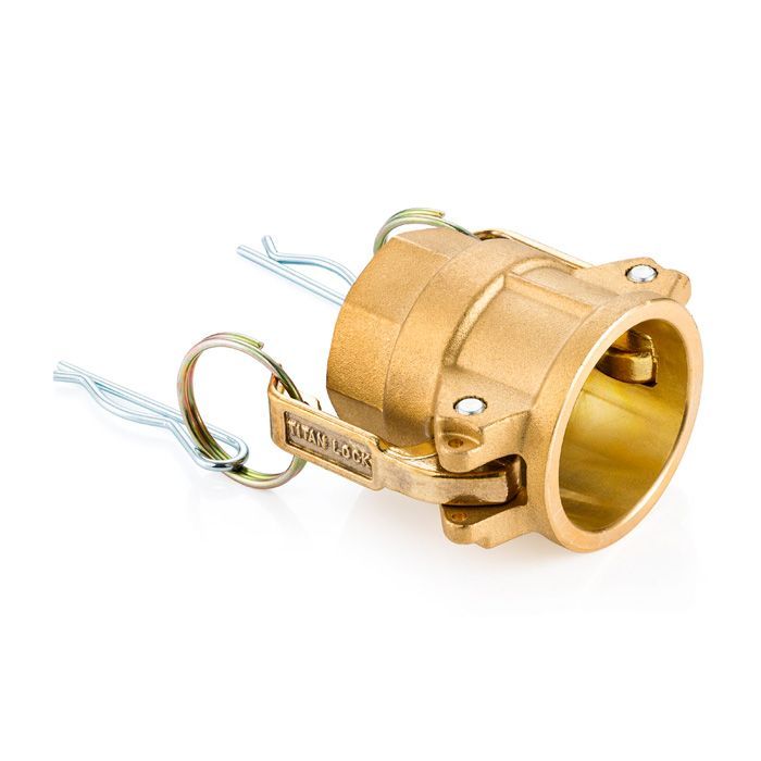 Камлок латунный тип D розетка, внутр. резьба BSP 2 1/2", TL250DBR TITAN LOCK