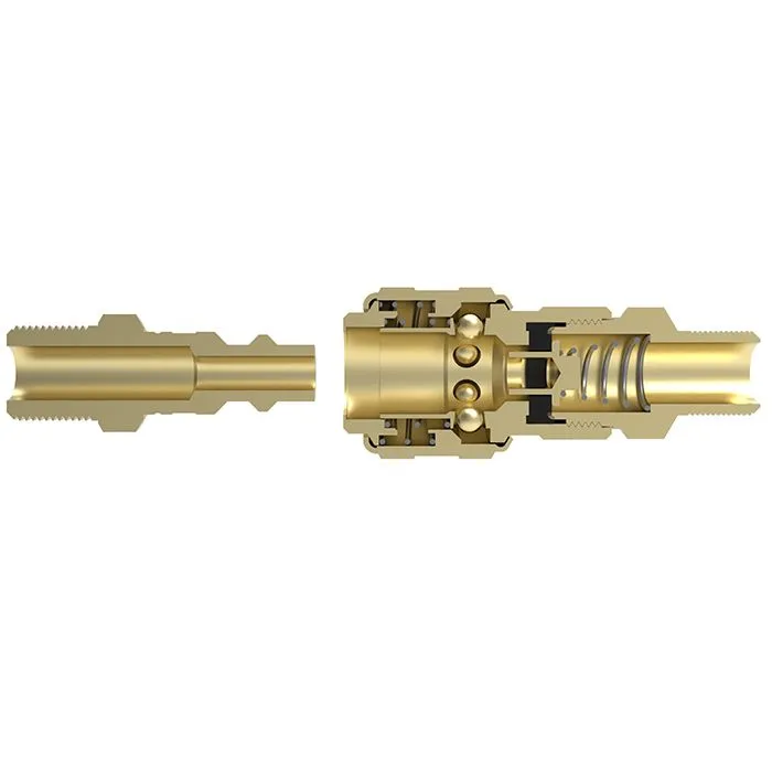 3/8in, БРС серия D, ISO 6150 B, розетка, нар.резьба, латунь TL3DFS-B TITAN LOCK