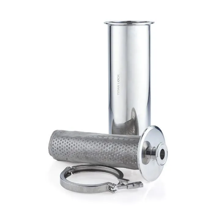 Пищевой фильтр нержавеющий прямой, под Clamp, DN50 TLFS50CL-S TITAN LOCK