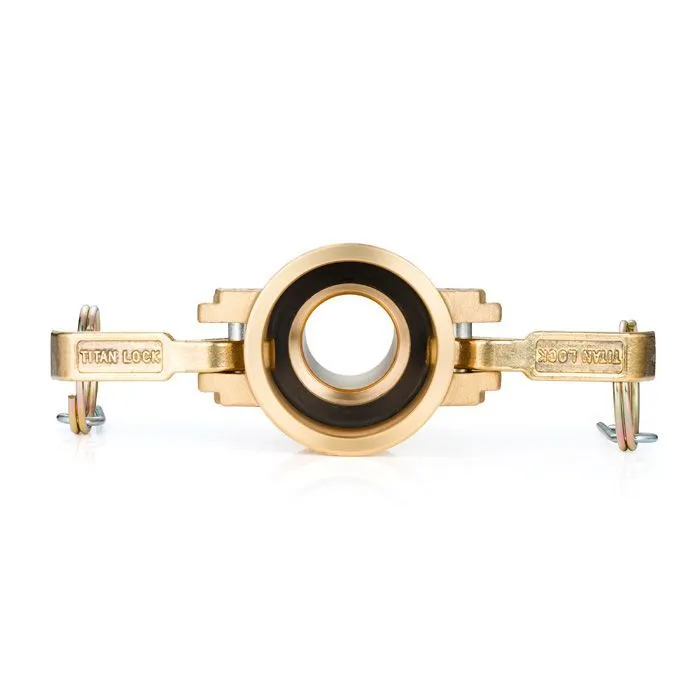 Камлок латунный тип С, розетка с хвостовиком 1 1/4", TL125CBR TITAN LOCK