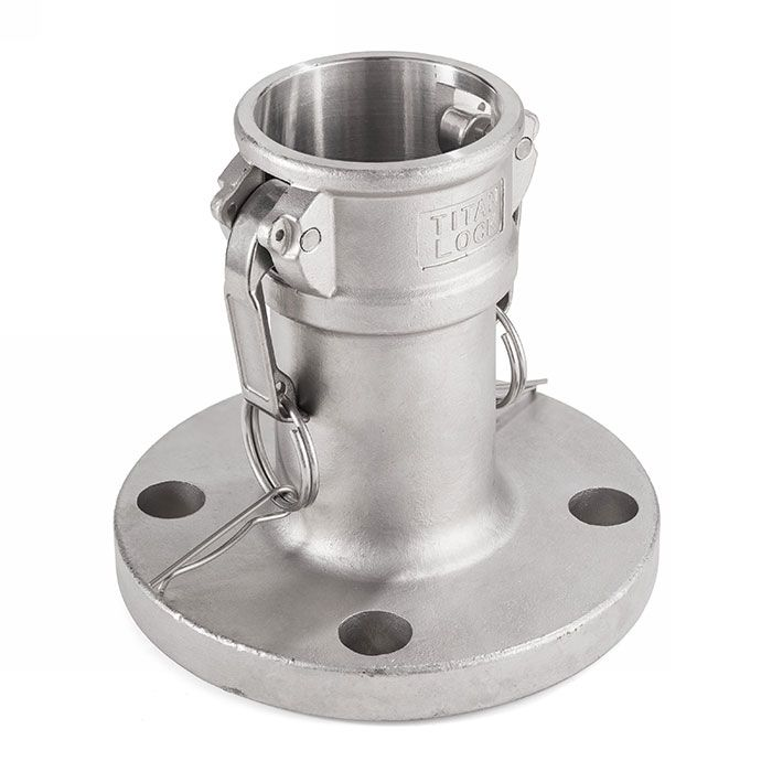 Камлок нержавеющий тип FC, розетка с фланцем 1", AISI316, TL100FCSS TITAN LOCK