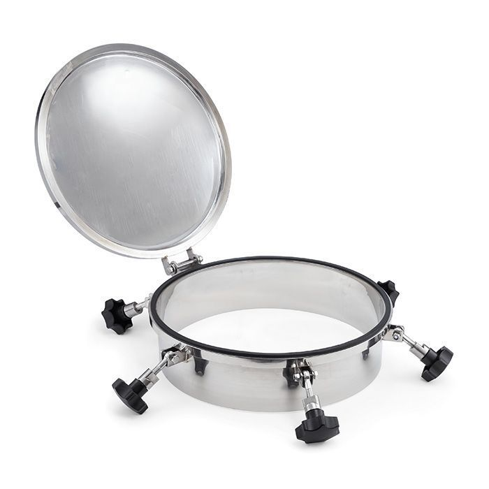 Люк круглый под давление нержавеющий DN400, пласт.ручки, TLTK400SHP TITAN LOCK