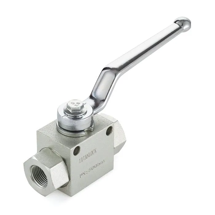 Гидравлический шаровой кран, 1", типа ВР-ВР, с креп. отв., сталь TLHYDV1F TITAN LOCK
