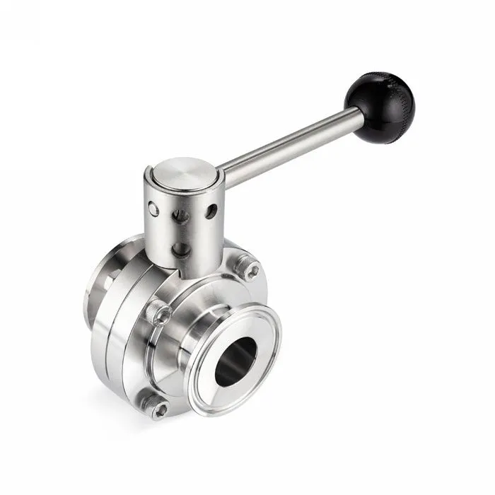 Затвор дисковый нержавеющий (AISI304) DN40, типа clamp-clamp TLSD040CLS TITAN LOCK