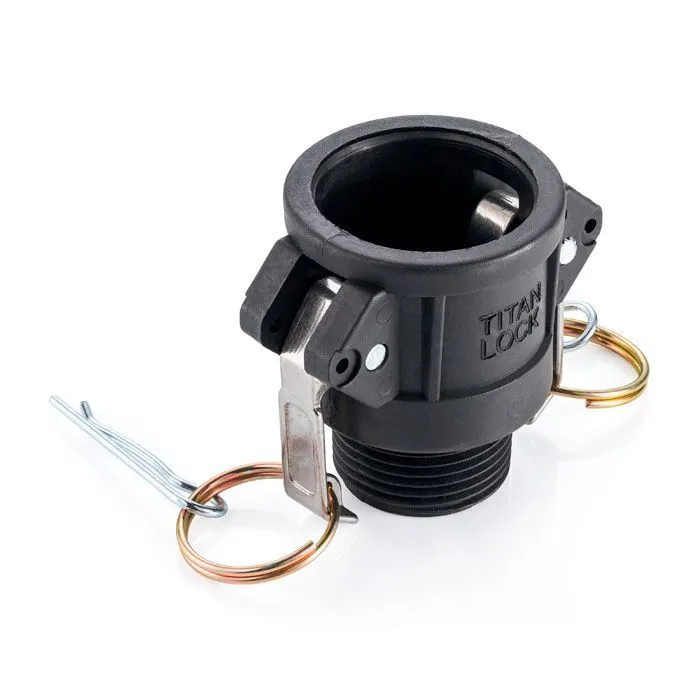 Камлок полипропиленовый тип B розетка, наруж. резьба BSP 1", TL100BPP TITAN LOCK