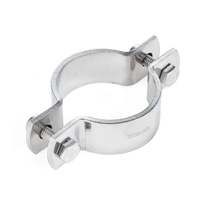 Хомут трубный без ножки DN25 (28-29 мм), нерж. 304, TL025FPS TITAN LOCK