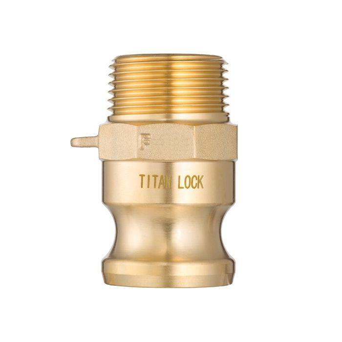 Камлок латунный тип F ниппель, наруж. резьба BSP 2 1/2", TL250FBR TITAN LOCK