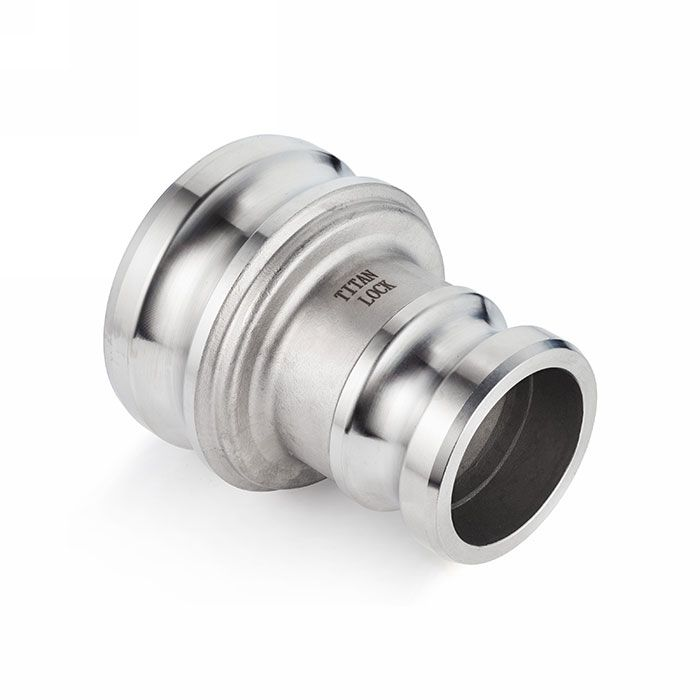 Камлок нержавеющий тип AA (переходник ниппель 6" х ниппель 4"), AISI316, TL6040AASS TITAN LOCK