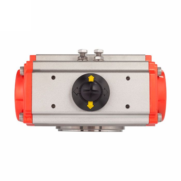 Донный клапан шаровый под приварку с пневмоприводом, нерж.304 DN40, TLBBV40WD-P TITAN LOCK