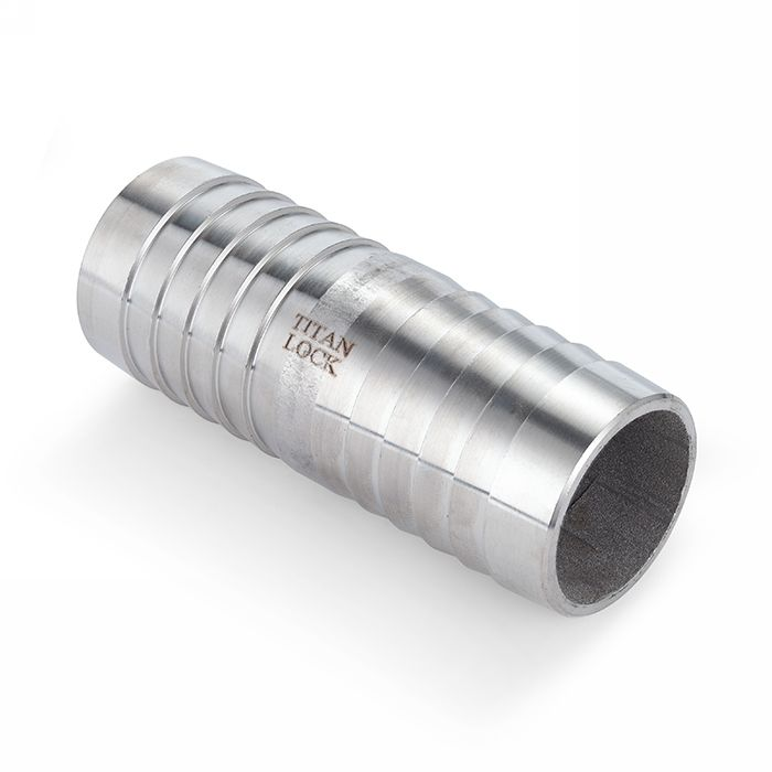 Соединитель для шлангов типа «ёлочка», 2", оцинкованная сталь TL2HM TITAN LOCK Соединитель для шлангов типа «ёлочка», 2", оцинкованная сталь TL2HM TITAN LOCK