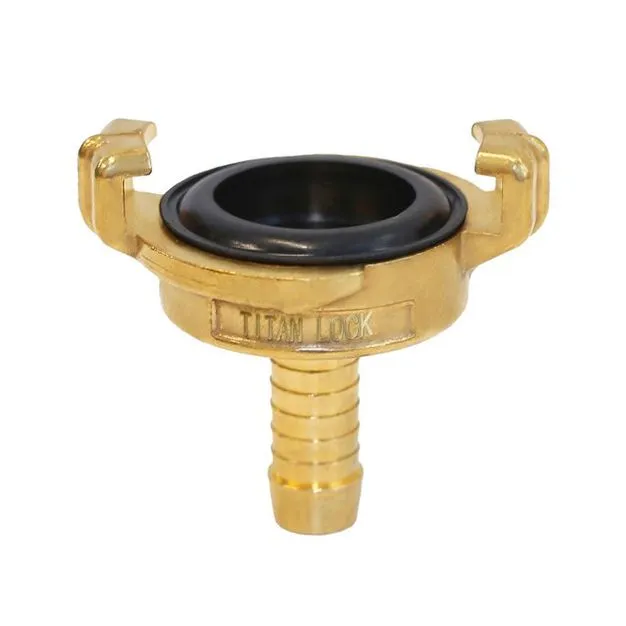 Универсальное соединение для воды NEPTUN (GEKA) с концом под рукав, 1/2" (13мм), латунь, TLNPH1/2-BR TITAN LOCK