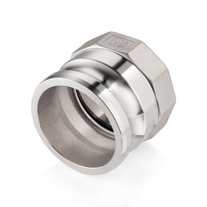 Камлок нержавеющий тип А ниппель, внутр. резьба BSP 8", AISI304, TL800ASS TITAN LOCK