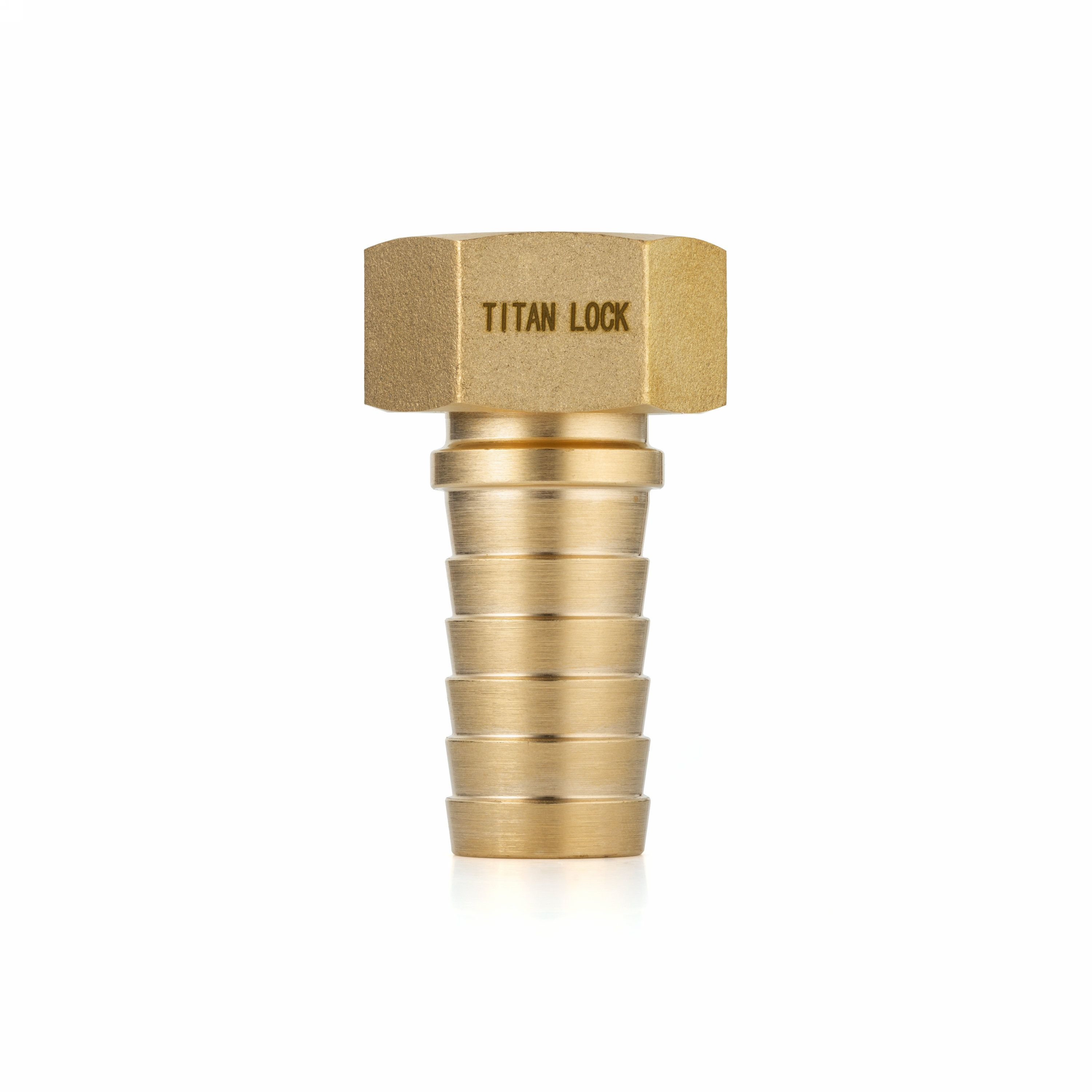 Штуцер для пара  DIN 2826, с концом под рукав, латунь, вн.резьба, 1" TLSTDIN-F1 TITAN LOCK