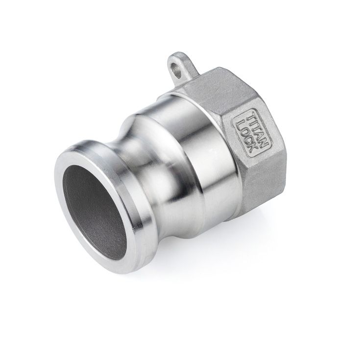 Камлок нержавеющий тип A серия "EcoLine" ниппель, внутр. резьба BSP 2 1/2", AISI304, TL250ASS-EL TITAN LOCK