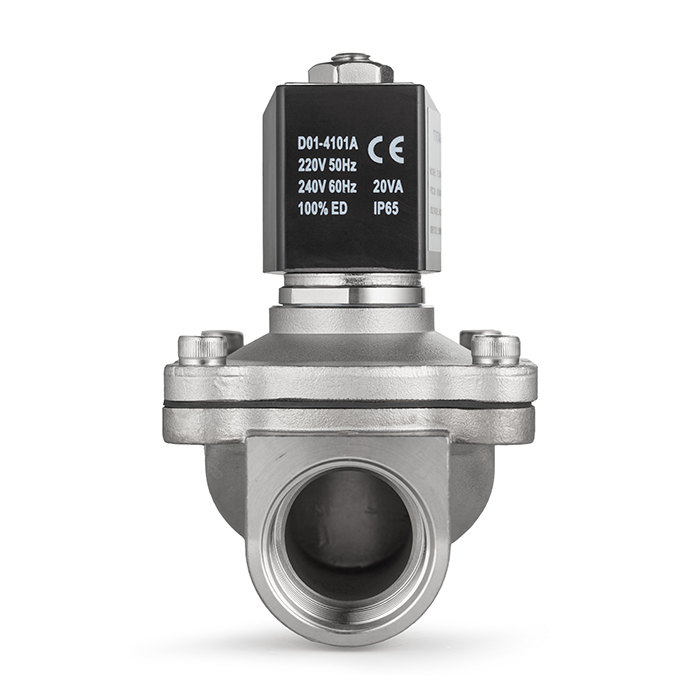 Соленоидный клапан нормально-открытый, прямого действия, 220В, PN10, Нерж.304/FKM, DN40, TLSO40/10FK1S-J TITAN LOCK