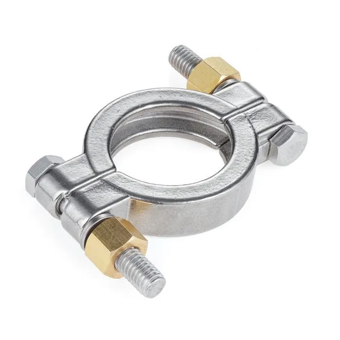 Хомут CLAMP двухболтовый усиленный DN50 нерж.304, DIN TL50CLCR TITAN LOCK