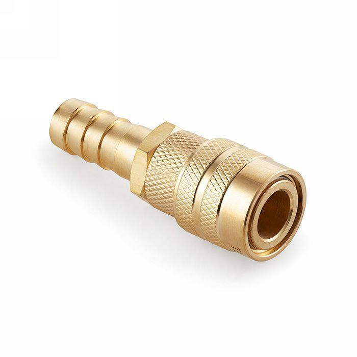 1/4in, БРС серия D, ISO 6150 B, розетка, хвост под рукав, латунь TL2DFH-B TITAN LOCK