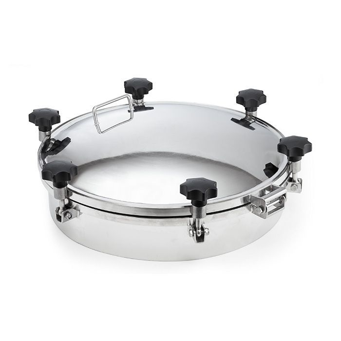 Люк круглый под давление нержавеющий DN800, пласт.ручки, TLTK800SHP TITAN LOCK