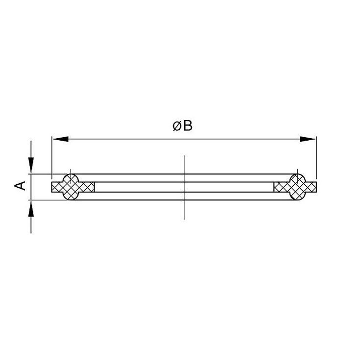 Уплотнение CLAMP DN125 EPDM (черный), DIN TL125EP-C TITAN LOCK