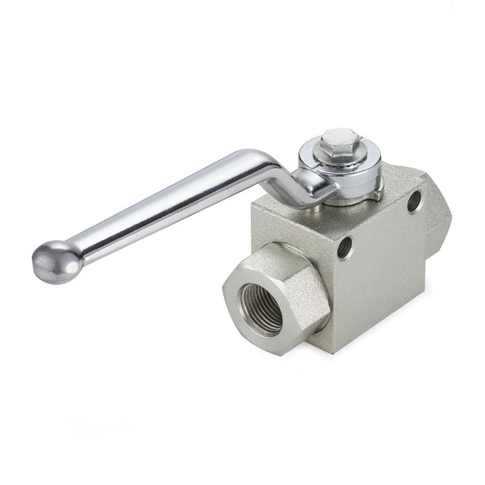 Гидравлический шаровой кран, 1", типа ВР-ВР, с креп. отв., сталь TLHYDV1F TITAN LOCK