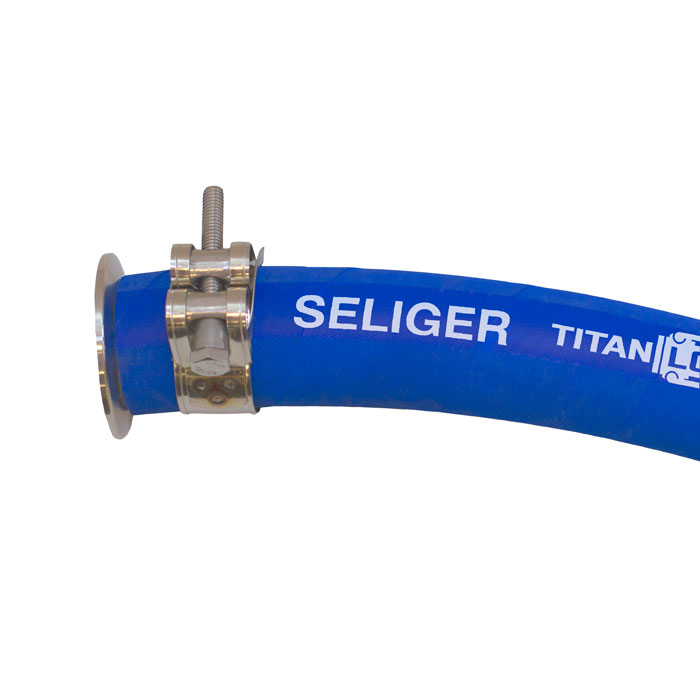 Пищевой напорный рукав «SELIGER», вн. диам. 20мм, -40C, 10bar, EPDM, TL020SL TITAN LOCK