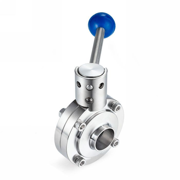 Затвор дисковый нержавеющий (AISI304) DN80, типа сварка-сварка TLSD080WDS TITAN LOCK