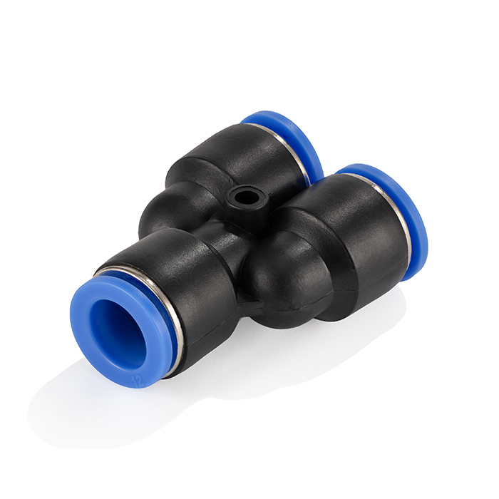 Фитинг цанговый Y-образный, 10 мм, пластик, тип PY, TLP-PY10 TITAN LOCK