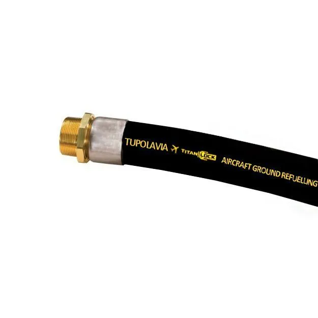 Рукав для авиационного топлива и заправки самолетов TUPOLAVIA, напорный, внутр. диам. 76мм, -30C, 20 Бар, TL076TUP TITAN LOCK Рукав для авиационного топлива и заправки самолетов TUPOLAVIA, напорный, внутр. диам. 76мм, -30C, 20 Бар, TL076TUP TITAN LOCK