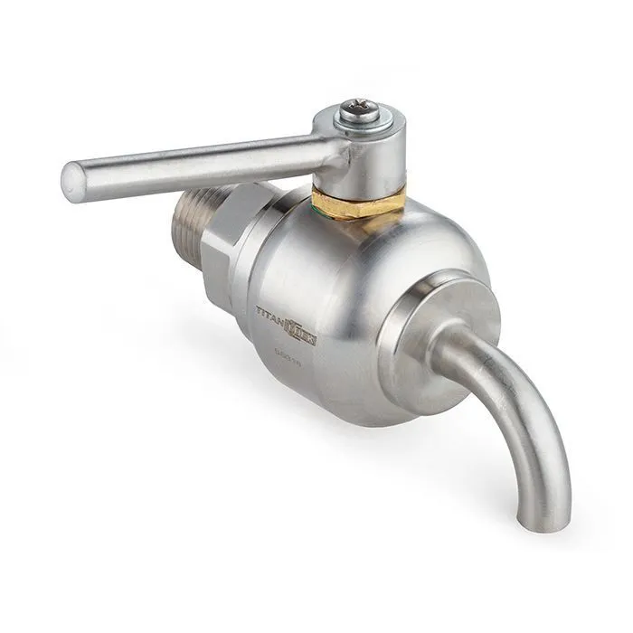 Пробоотборный кран нерж. 316, DN8, TLSC8SS TITAN LOCK
