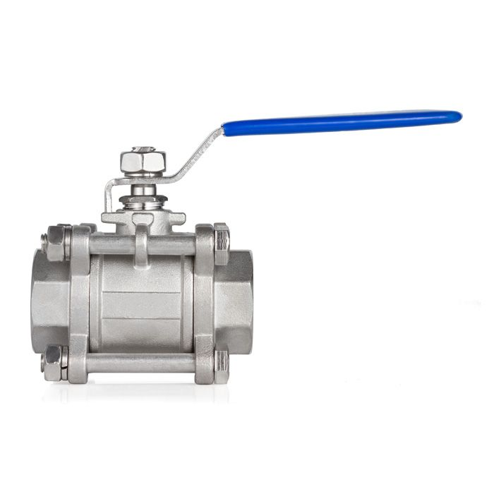 Трехсоставной шаровый кран из нержавеющей стали (AISI 304) типа "резьба-резьба", 1,5in, TL150TPBVSS TITAN LOCK