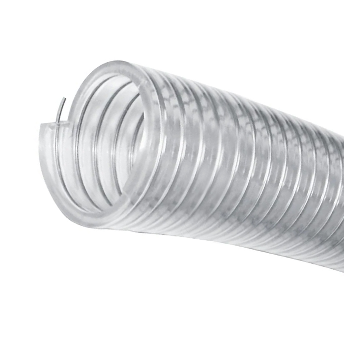 Пищевой нап.-всас. ПВХ рукав, армированный стальной спиралью "LADOGA", внутр.диам.25 мм TL025LG TITAN LOCK