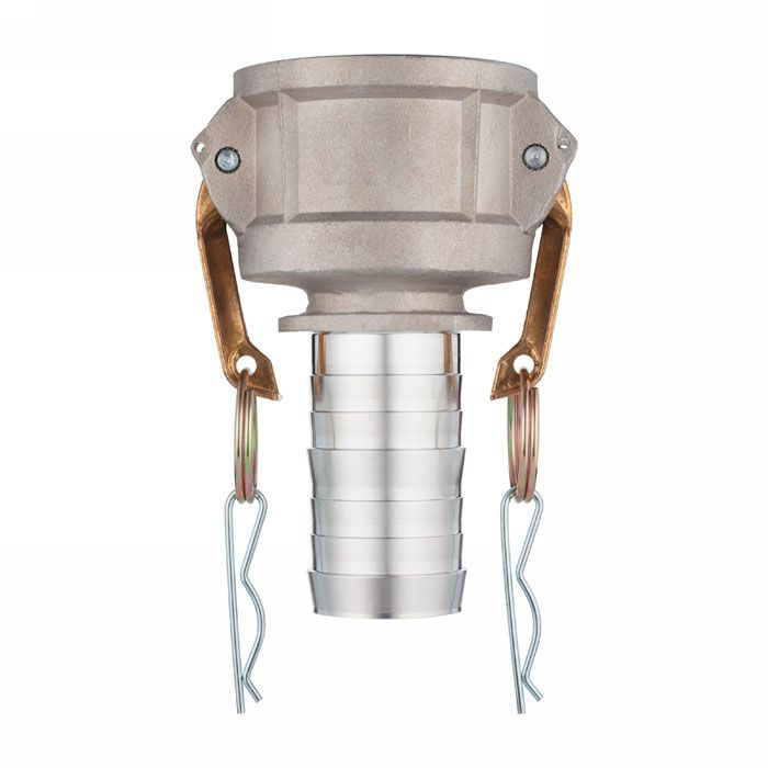 Камлок алюминиевый тип C, 2", розетка с хвостовиком под рукав 1", TL2010CAL TITAN LOCK