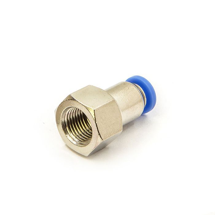 Фитинг цанговый прямой, 8 мм, внутр. резьба 1/8", сталь, тип PCF, TLP-PCF8-01 TITAN LOCK