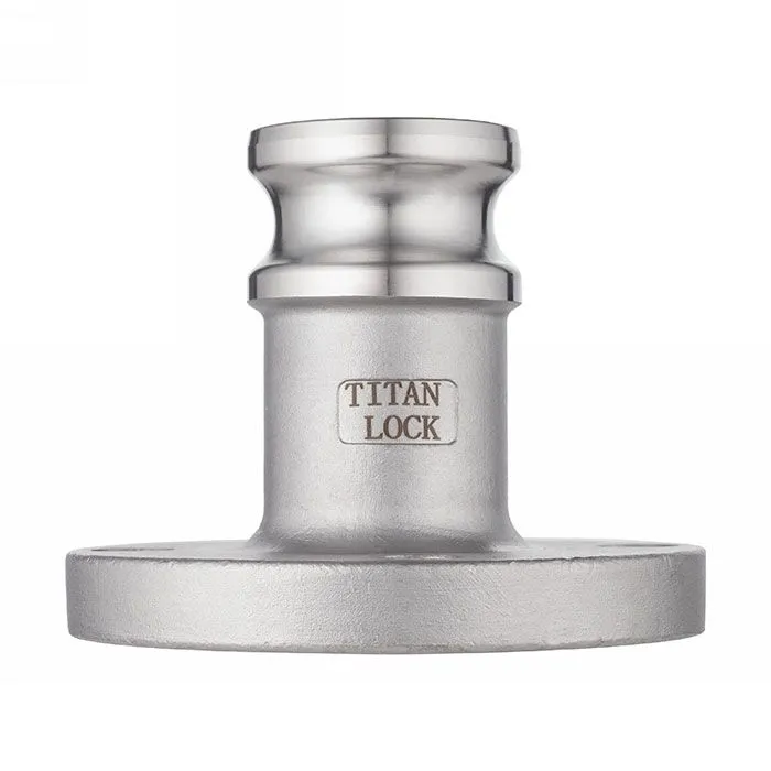 Камлок алюминиевый тип FA, ниппель с фланцем 1", TL100FAAL TITAN LOCK